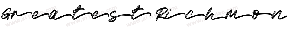 Greatest Richmond Alternate One字体转换